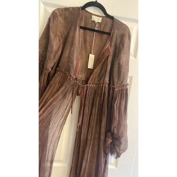 Nigel Preston‎ Duster Jacket Festival Boho Western Whimsigoth Indie Designer - Picture 9 of 12